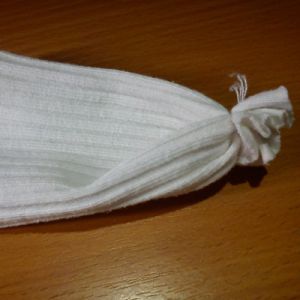 снежен човек чорап