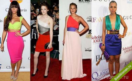 Стилът на цвят блок блок на цвят - да бъде модерен през 2012 г., женски списания beewoman - мода, красота,