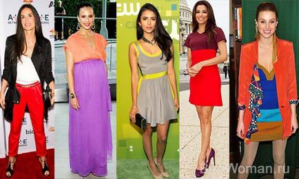 Стилът на цвят блок блок на цвят - да бъде модерен през 2012 г., женски списания beewoman - мода, красота,