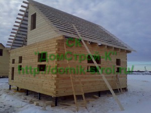 Цената на изграждане на дървени къщи от дървен материал и дървесни ключ, SK - DOMSTROY-до