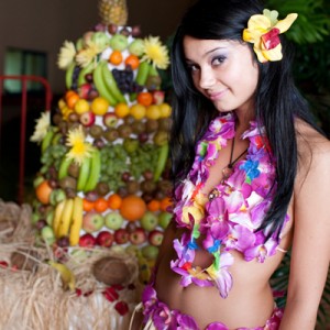 Сценарий Хавайските парти, принадлежности, менюта, костюми, снимки и видео