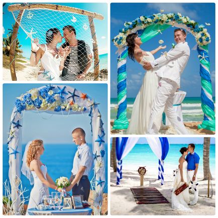 Сватба на плажа идеята за лятна празник