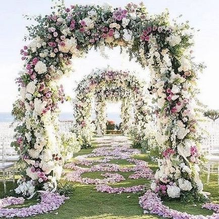 Сватбени арки Идеи за декорация на арки за регистрация изход (40 снимки)