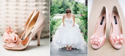 Сватбени сандали - как да изберете цвета, балансирано и наклонено височини, снимки