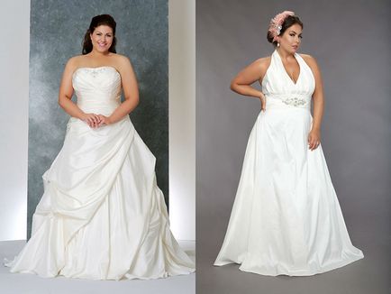 Сватбени рокли за по-големи жени подчертават лукс фигура!