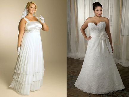 Сватбени рокли за по-големи жени подчертават лукс фигура!