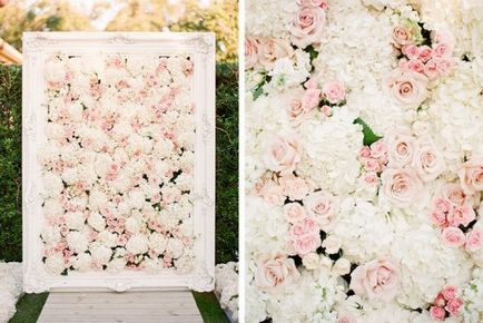 Сватбени тенденции 2015 цвете стена на фона