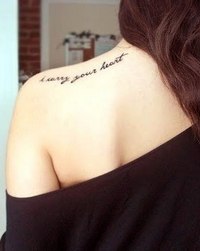 Татуировка надпис, огромен избор на фрази за татуировка букви с превод