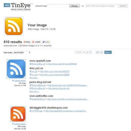 TinEye - уникални кадри от търсенето, снимки, снимки (за услуги и на двигателя)