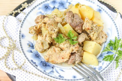 Задушен заек с картофи рецепта 3 готвене