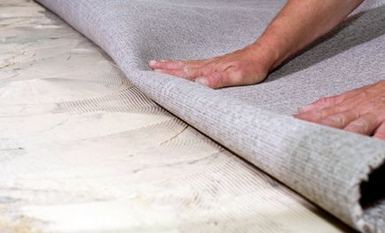 Полагане килим с неговите ръце методи и технологии настилка