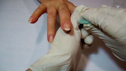 подготовка акрилен прах укрепване на ноктите, процедурата за укрепване на лака за гел