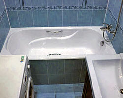 Инсталиране на банята - на плочките или под плочките