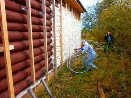 Къща затопляне на 150x150 дървен материал външна изолация, материали, инструкции