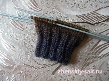 Ръкавицата игли за плетене на една кука плетиво за начинаещи схема 5