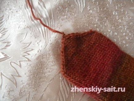 Ръкавицата игли за плетене на една кука плетиво за начинаещи схема 5