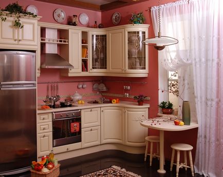 опции Кухня дизайн (снимка 51), вътрешността на една малка стая с негово ръководство ръце, фото и