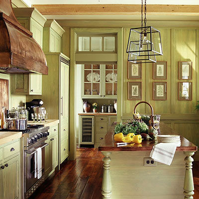 Най-изразителен дизайн на кухнята в зелено (50 снимки)