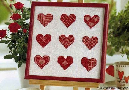Cross Stitch по темата - сърца - и - любов