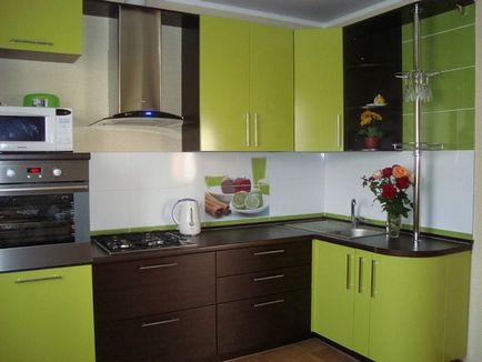 Зелена кухня, комбинация от цветове, снимка, кухня дизайн, интериорен дизайн, ремонт, снимки