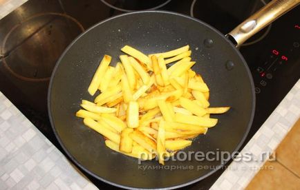 Пържени картофи с гъби - снимки рецепти