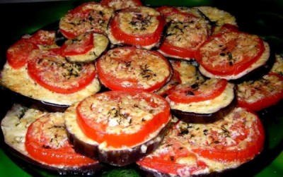 Пържен патладжан с домати и чесън рецепта 4 готвене