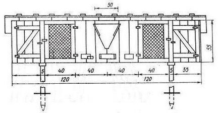 Заек hutches с техните ръце рисунка