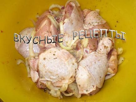 Пиле с картофи в втулка
