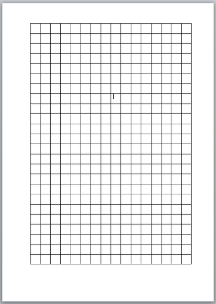 Как да отпечатате лист в клетка