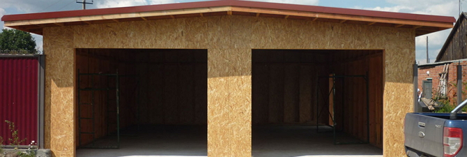 Frame изграждане на гараж