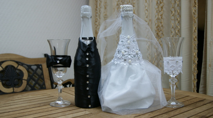 Как да украсят сватба шампанско