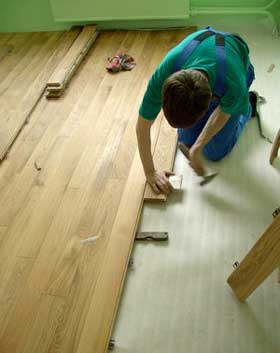 Полагане на подови греди