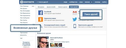 Какво е с приятелите си VKontakte