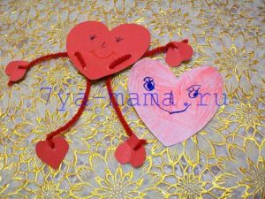 10 идеи Валентин със собствените си ръце за децата на хартия със снимка, семейство, майка