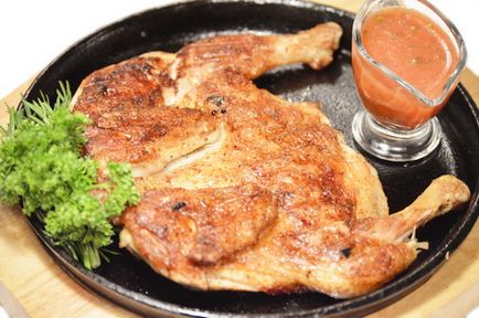 Пиле Tabaka - пиле рецепти тютюн - как да се готвя
