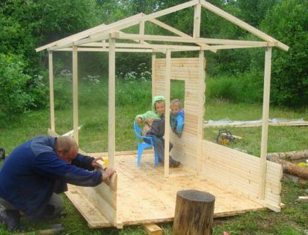 Детска къща за да се получи - възможности и изграждане на свои ръце