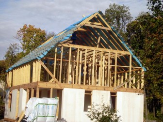 Фото отчет за изграждане на рамка къща снимка