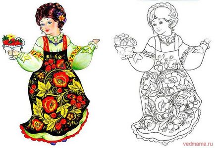 Как да се направи Khokhloma рисуване моливи, бои етапи (равенство) Как да се направи Khokhloma рисуване моливи, бои етапи