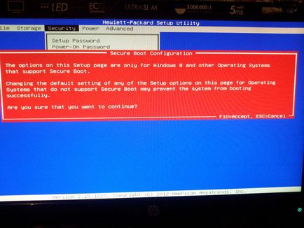 Как да забраните UEFI (изберете да забраните зареждането) Как да забраните на UEFI