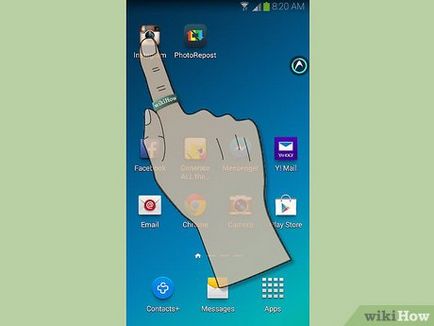 Как да се осланям Instagram (Samsung Galaxy натиснат едновременно) Как да се осланям Instagram