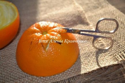 Как да направиш и светилника от портокали с ръце на новата година, в блога Алена Кравченко