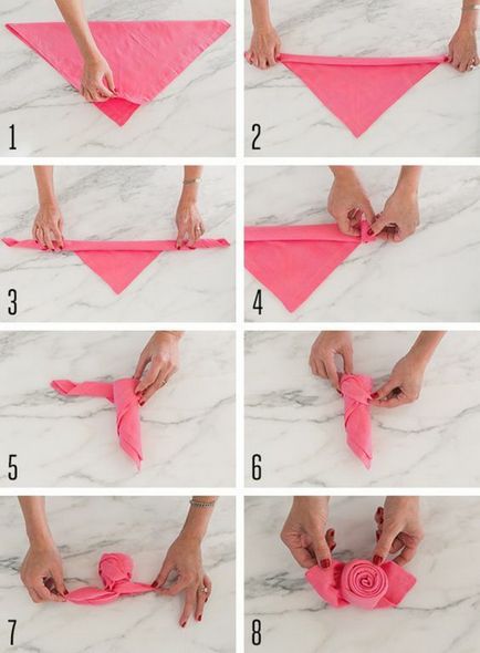 Как да сгънем кърпа първоначално 10 начини за инструкции снимка
