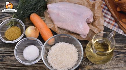 Пиле с ориз в саксии - прости рецепти