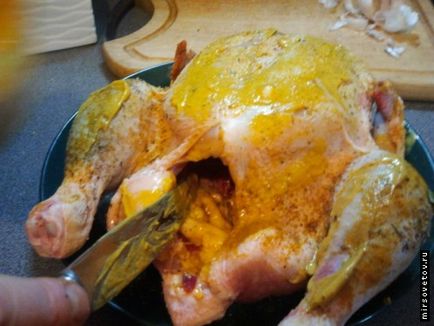 Пиле във фурната, рецептата със снимка