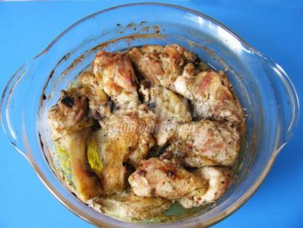 Пиле в майонезен сос печен в пещ