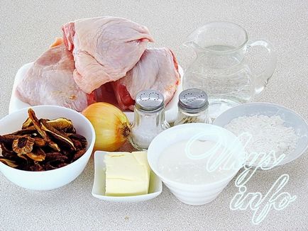 Пиле в сметанов сос с гъби рецепта със снимка