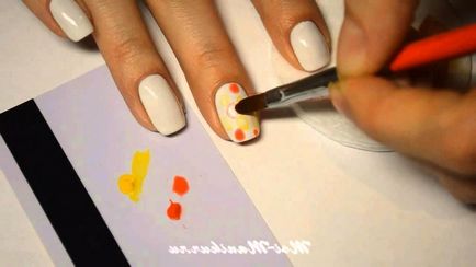 Боядисване с акрилни бои върху гел лак стъпка майсторски клас за начинаещи и видео уроци