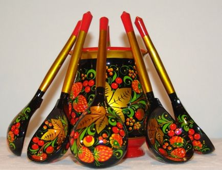 Картина Khokhloma (hohloma) Khokhloma живопис