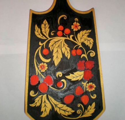 Картина Khokhloma (вълна тампон) Khokhloma живопис