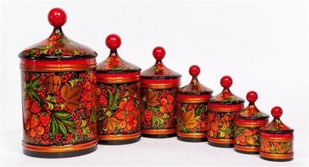 Картина Khokhloma (вълна тампон) Khokhloma живопис